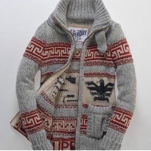 ISO Superdry cardigan. Wool cardigan.